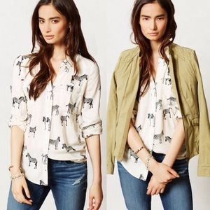 Anthropologie Maeve button down